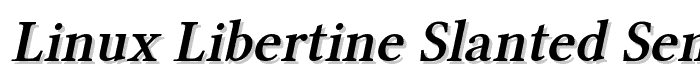 Linux Libertine Slanted Semibold font